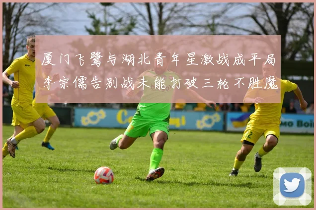 厦门飞鹭与湖北青年星激战成平局李宗儒告别战未能打破三轮不胜魔咒